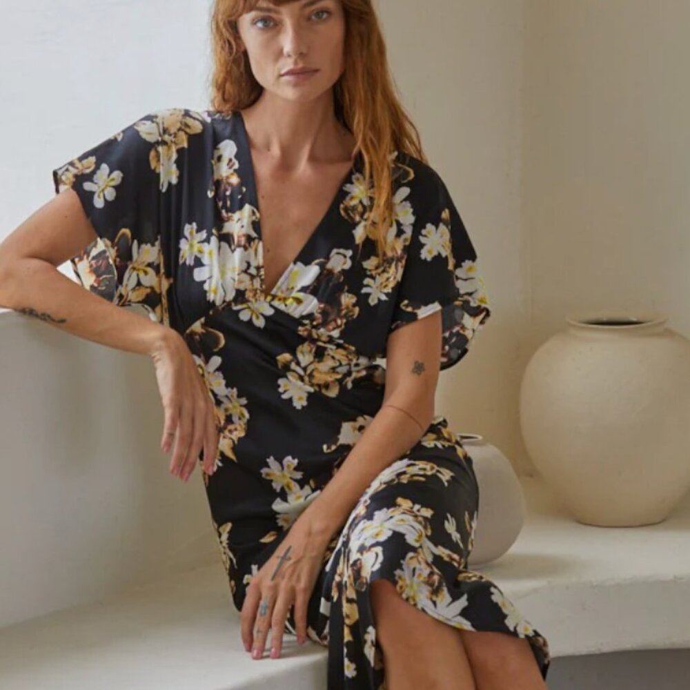 By Together The Cherie Floral Midi Dress - Size L